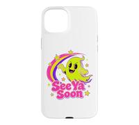 Custodia per iPhone 15 Plus See Ya Soon Moon Cute Spooky Halloween Stars Kawaii