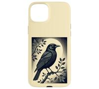 Custodia per iPhone 15 Plus Sentinella della solitudine Il corvo