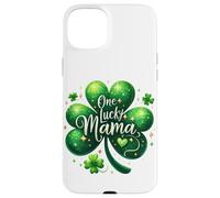 Custodia per iPhone 15 Plus Shamrock Saint Irish Patrick Clover Mama Lucky Holiday