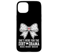 Custodia per iPhone 15 Plus She's Here For The Dirt Drama Race Night Queen