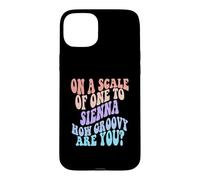 Custodia per iPhone 15 Plus SIENNA Personalized Name Cute Retro Girls Groovy Birthday