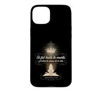 Custodia per iPhone 15 Plus Sii fedele alla morte Corona della vita Rivelazione 2:10 Spagnolo