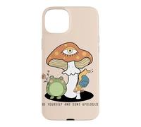 Custodia per iPhone 15 Plus Sii te stesso non scusarti Cottagecore Frog