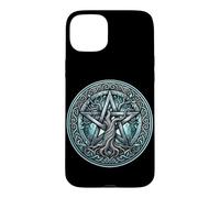 Custodia per iPhone 15 Plus Simbolo della strega Wicca Wiccan Capodanno pagano Benedetto Samhain