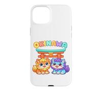 Custodia per iPhone 15 Plus Simpatici Cani Shisa Di Okinawa In Stile Anime