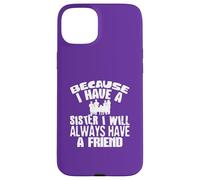 Custodia per iPhone 15 Plus Sister Bond Family Love Quote Friend