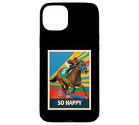 Custodia per iPhone 15 Plus So Happy Horse, Corsa di cavalli, Santa Anita, Del Mar, Cavalli