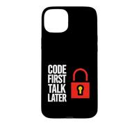 Custodia per iPhone 15 Plus Software Developer Code First Talk Later