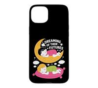 Custodia per iPhone 15 Plus Sognando il loro futuro Design per bambini che dormono