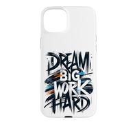 Custodia per iPhone 15 Plus Sogno Grande Lavoro Hard Graffiti Street Tipografia