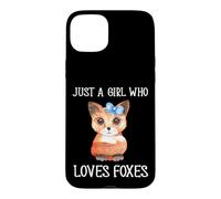 Custodia per iPhone 15 Plus Solo Una Ragazza Che Ama Le Volpi Slogan Carino Della Volpe