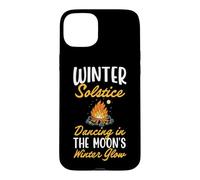 Custodia per iPhone 15 Plus Solstizio d'inverno che balla nel bagliore invernale della luna