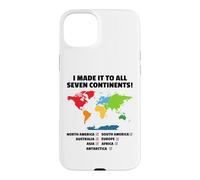 Custodia per iPhone 15 Plus Sono arrivato in tutti e sette i Continenti