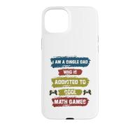 Custodia per iPhone 15 Plus Sono un papà single che è dipendente da Cool Math Games Gaming
