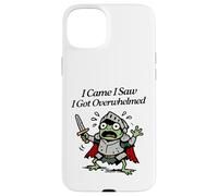 Custodia per iPhone 15 Plus Sono venuto ho visto che sono stato sopraffatto dal panico della piccola rana cavaliere