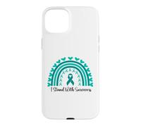Custodia per iPhone 15 Plus Sostengo i sopravvissuti alla consapevolezza delle aggressioni sessuali Boho Rainbow