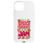 Custodia per iPhone 15 Plus Speech Therapy is My Jam Boho Floral SLP Speech Therapist
