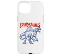 Custodia per iPhone 15 Plus Spinosauro Illustrazione Dinosauro Bambini