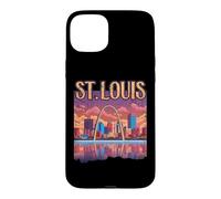 Custodia per iPhone 15 Plus st. louis, gateway, arco, missouri, paesaggio urbano, orizzonte