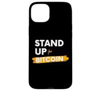 Custodia per iPhone 15 Plus Stand Up For Bitcoin Cryptocurrency Is Freedom BTC Crypto