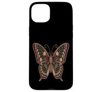 Custodia per iPhone 15 Plus Steampunk Butterfly Gear Wing Vintage Meccanico