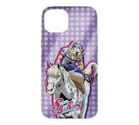 Custodia per iPhone 15 Plus Steel Ball Run Johnny on Horseback with Show Logo Anime