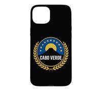 Custodia per iPhone 15 Plus Stemma del patrimonio dell'isola degli squali blu di Capo Verde