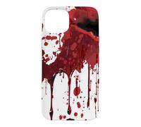 Custodia per iPhone 15 Plus Sto bene Non è la mia camicia Blood Splatter Horror