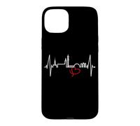 Custodia per iPhone 15 Plus Stoccolma Skyline Battito del Cuore Svezia Amo Stockholm