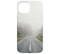 Custodia per iPhone 15 Plus Strada Nebbiosa Foresta Moody Paesaggio Scena Minimale