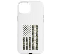 Custodia per iPhone 15 Plus Strait Watch USA American Flag Camouflage Distressed Style