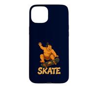 Custodia per iPhone 15 Plus Sumo Skateboarding Divertente giapponese Ukiyo-e Skater