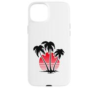 Custodia per iPhone 15 Plus Sunset Beach Palm Trees for Summer Vacation or Holidays