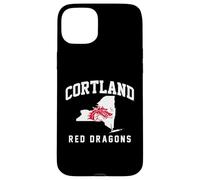Custodia per iPhone 15 Plus SUNY Cortland Red Dragons New York State