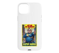 Custodia per iPhone 15 Plus Supereroe intitolato Super Karen