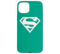 Custodia per iPhone 15 Plus Superman Green & White Shield