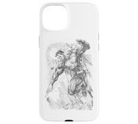Custodia per iPhone 15 Plus Superman Pencil City To Space Sketch