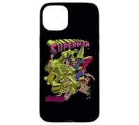 Custodia per iPhone 15 Plus Superman Versus Metallo Blacklight