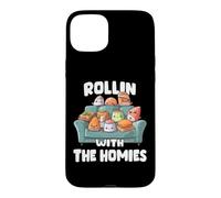 Custodia per iPhone 15 Plus Sushi Art - Design ispirato agli anime per gli amanti del