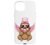 Custodia per iPhone 15 Plus Sweet Valentine's Day Sloth Angel With Pink Wings