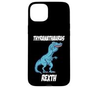 Custodia per iPhone 15 Plus T-Rex - Maglietta con scritta in lingua tedesca "Überbiss"