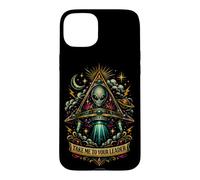 Custodia per iPhone 15 Plus Take Me To Your Leader Divertente Alien UFO Retro Space Adventure