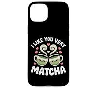 Custodia per iPhone 15 Plus Tè Matcha Che Dice Tè Verde I Like You Very Matcha
