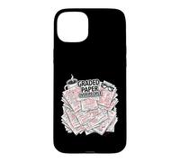 Custodia per iPhone 15 Plus Teacher Introvert Graded Paper Over People