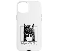 Custodia per iPhone 15 Plus Tel père Tel fils Batman Ritratto Iconic Duo