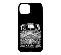 Custodia per iPhone 15 Plus Teotihuacan Città del Messico degli Dei Antica Piramide Art