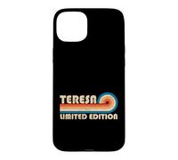 Custodia per iPhone 15 Plus TERESA Retro 70s 80s Sunset Stripe