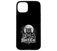 Custodia per iPhone 15 Plus The Black Cat Gothic Vintage Horror Design
