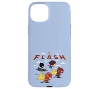 Custodia per iPhone 15 Plus The Flash Movie Batman Supergirl Chibi in the Sky