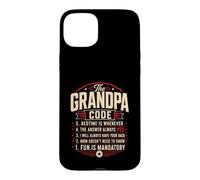 Custodia per iPhone 15 Plus The Grandpa Code Family Rules I nipoti Scherzo umoristico